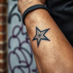 Tatuaże gwiazdki męskie – symbolika, znaczenie i popularne motywy