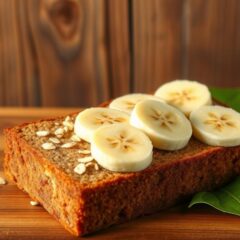 Chlebek bananowy fit – zdrowy przepis na niskokaloryczną przekąskę